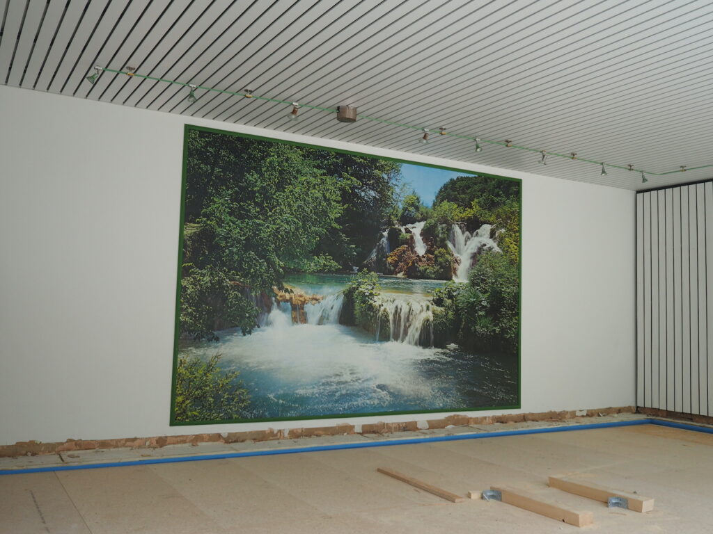 Der große Seminarraum, aktuell noch ohne Boden.